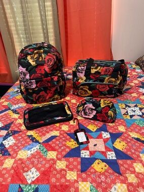 Vera Bradley Havana Rose Pattern 5 piece Bundle